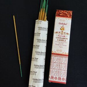 Incenso Indiano GOLOKA AYURVEDIC – Canela