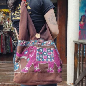 Bolsa Indiana Estilo Saco Com Lantejoula