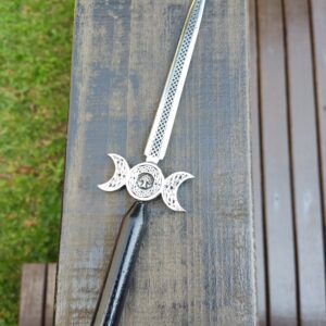 Punhal Athame Triluna com Árvore da Vida 23,5cm