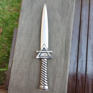 Punhal Alquimista Athame Elemento Ar (Prata) 17cm