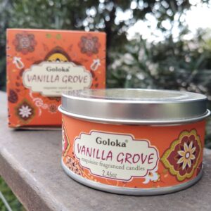 Vela Aromática Indiana Goloka Vegano Vanilla 