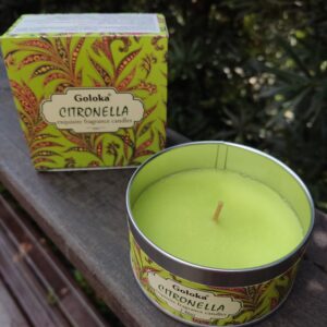 Vela Aromática Indiana Goloka Vegano Citronela