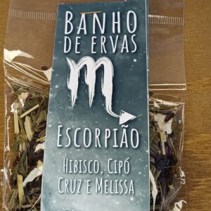 Banho de ervas Signos Artesanal 20g Escorpião