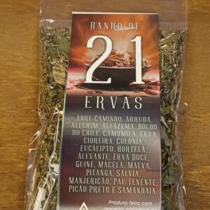 Banho de ervas Artesanal 20g 21 Ervas