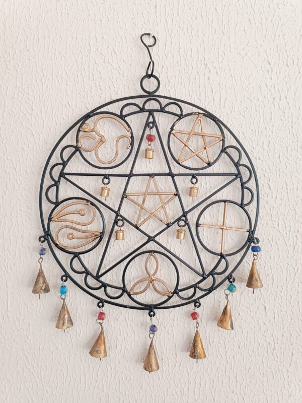 Sino dos ventos Indiano Pentagrama com os 5 elementos - Image 2