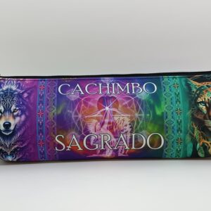 Bolsa para Cachimbo Modelo Jaguar Rosa- Linha Xamânica