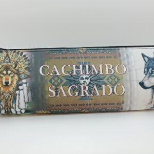 Bolsa para Cachimbo Modelo Lobo Cinza- Linha Xamânica