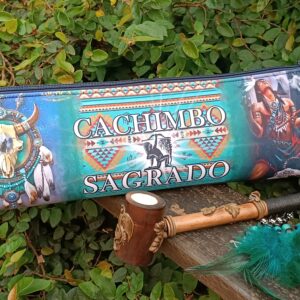 Bolsa para Cachimbo Modelo Guerreiro Verde – Linha Xamânica