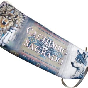 Bolsa Para Cachimbo Xamânico Lobo Cinza