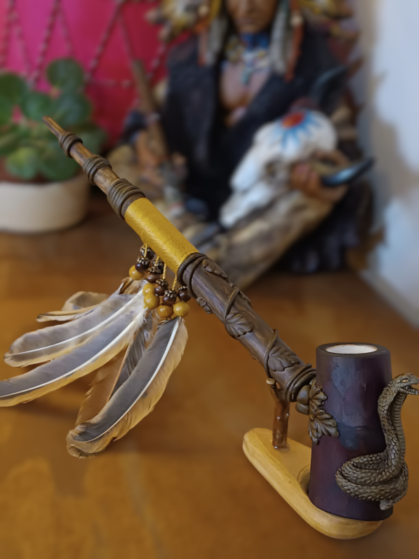 Cachimbo Xamânico Animal de Poder Serpente - Image 3