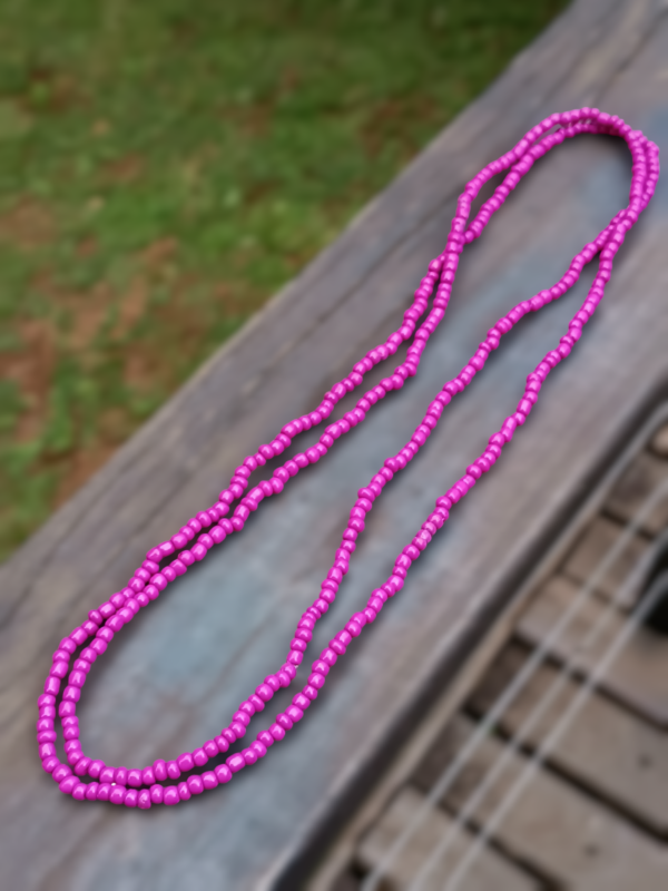 Guia de Miçanga leitosa Magenta - Image 2