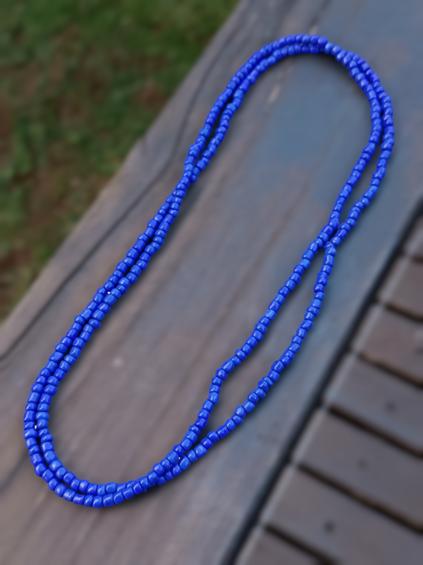 Guia de Miçanga leitosa Azul Escuro - Image 2