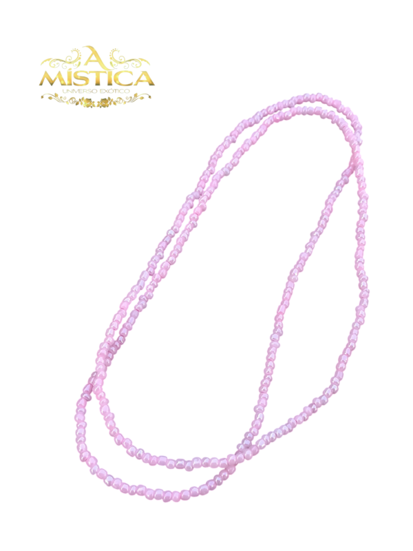 Guia de Miçanga leitosa Rosa
