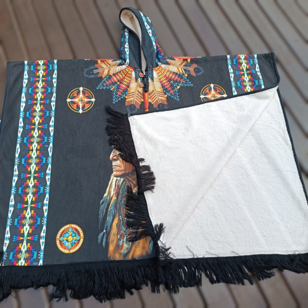 Poncho Xamânico Indio Apeluciado Hippie Boho - Image 3