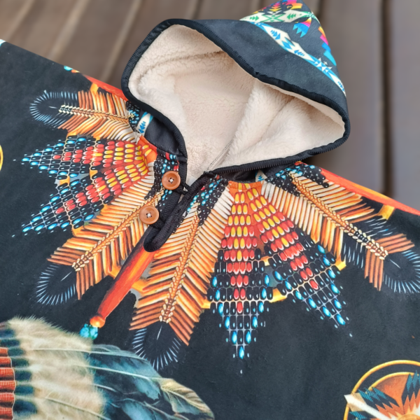 Poncho Xamânico Indio Apeluciado Hippie Boho - Image 4