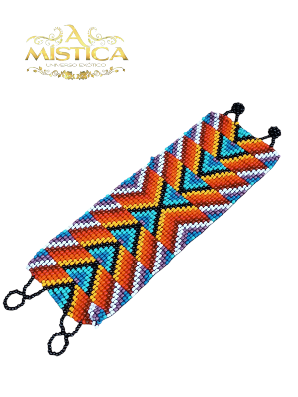 Pulseira étnica de miçangas 3D
