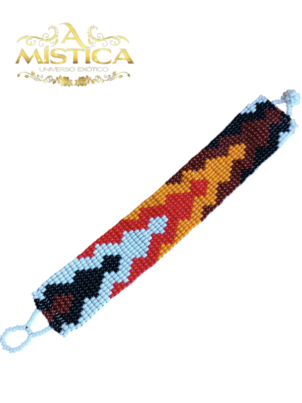 Pulseira étnica de miçangas Ondas