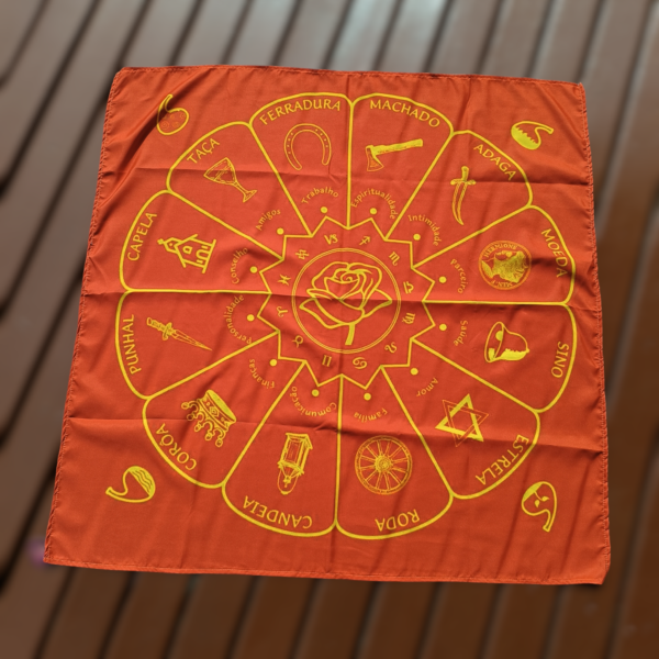 Toalha para Tarot Mandala cigana vermelha - Image 2