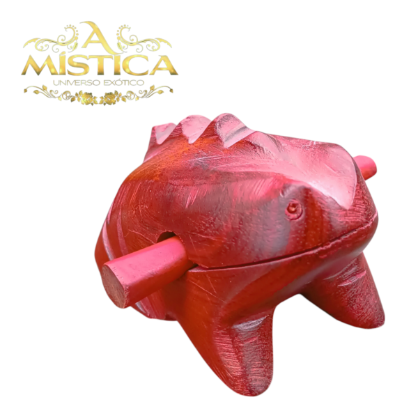 Sapo Reco-reco De Madeira - Instrumento Musical De Efeito