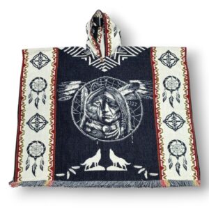 Poncho Peruano Xamanismo Filtro Lobos