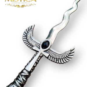 Punhal Athame Egípcio  21cm Prata