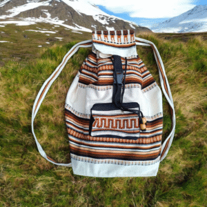 Bolsa Mochila Peruana com bolso lateral