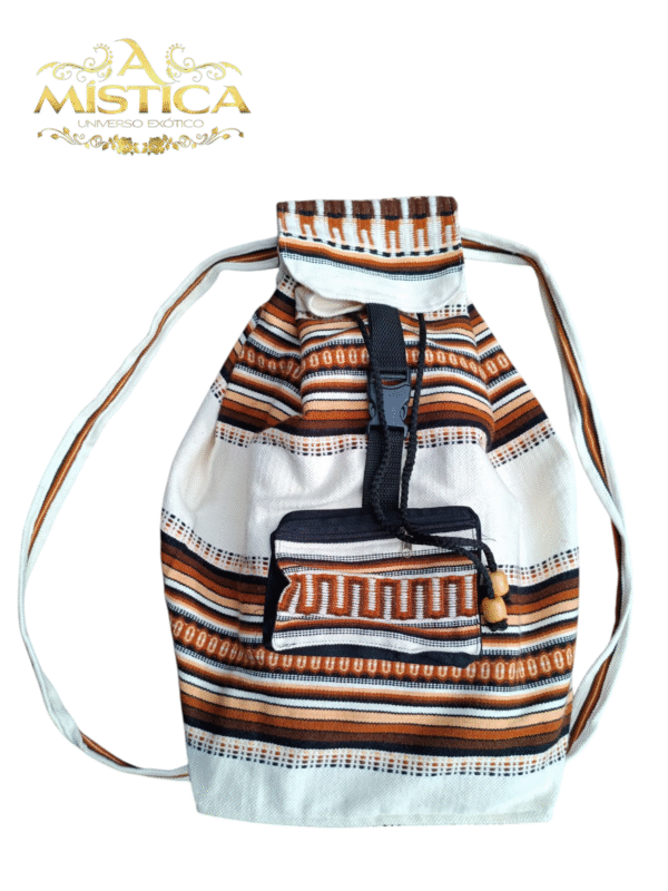 Bolsa Mochila Peruana com bolso lateral