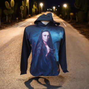 Blusa com estampa Pomba Gira