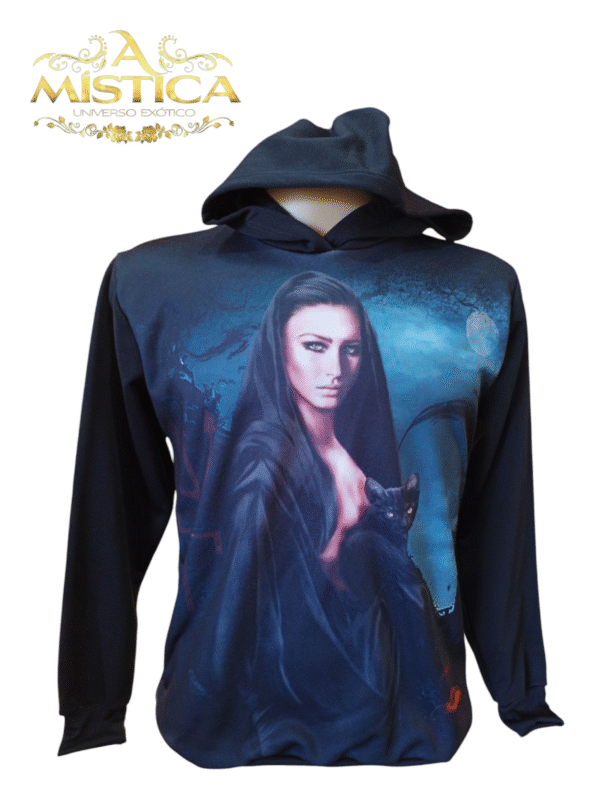 Blusa com estampa Pomba Gira