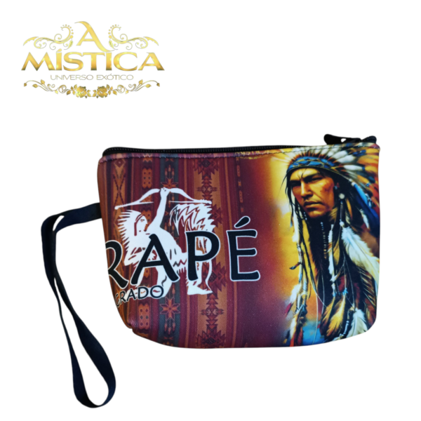 Bolsa para Rapé Modelo Guerreiro Vermelho - Linha Xamânica