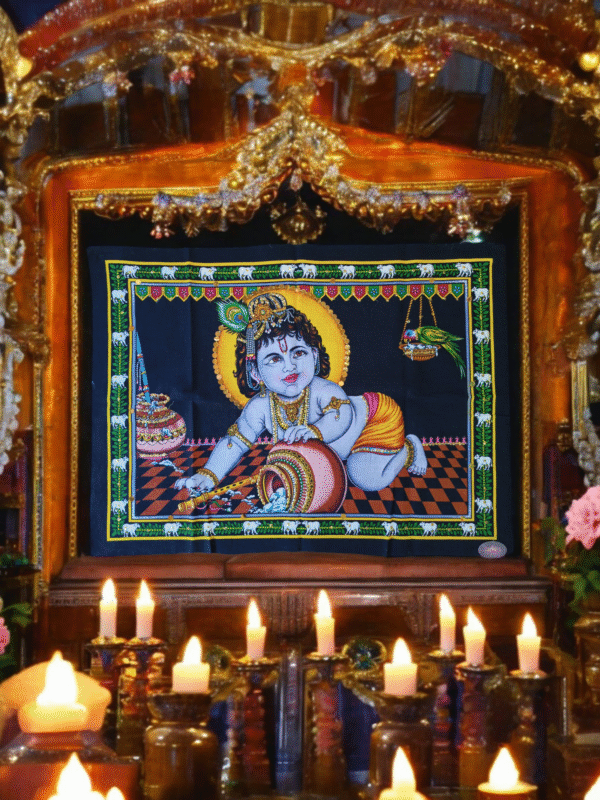 Pano Tapeçaria de Parede Krishna Bebê - Image 2