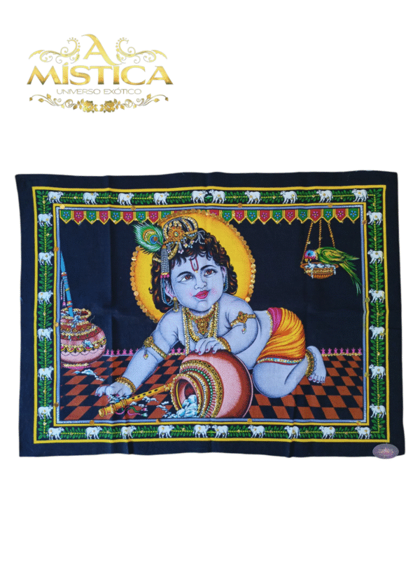 Pano Tapeçaria de Parede Krishna Bebê
