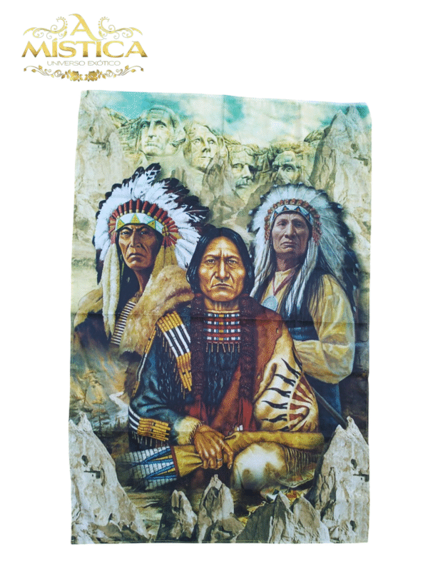 Pano Tapeçaria de Parede Três Índios
