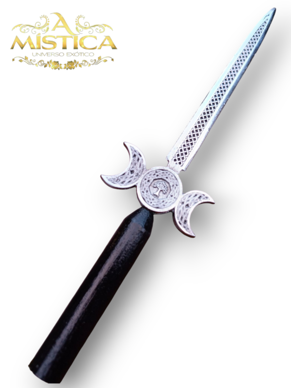 Punhal Athame Triluna com Árvore da Vida 23,5cm