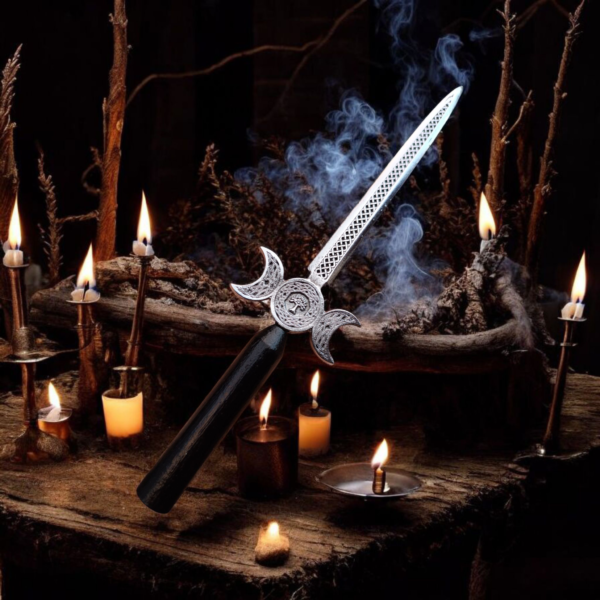 Punhal Athame Triluna com Árvore da Vida 23,5cm - Image 2
