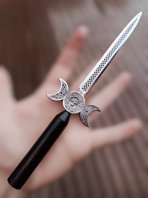 Punhal Athame Triluna com Árvore da Vida 23,5cm - Image 3