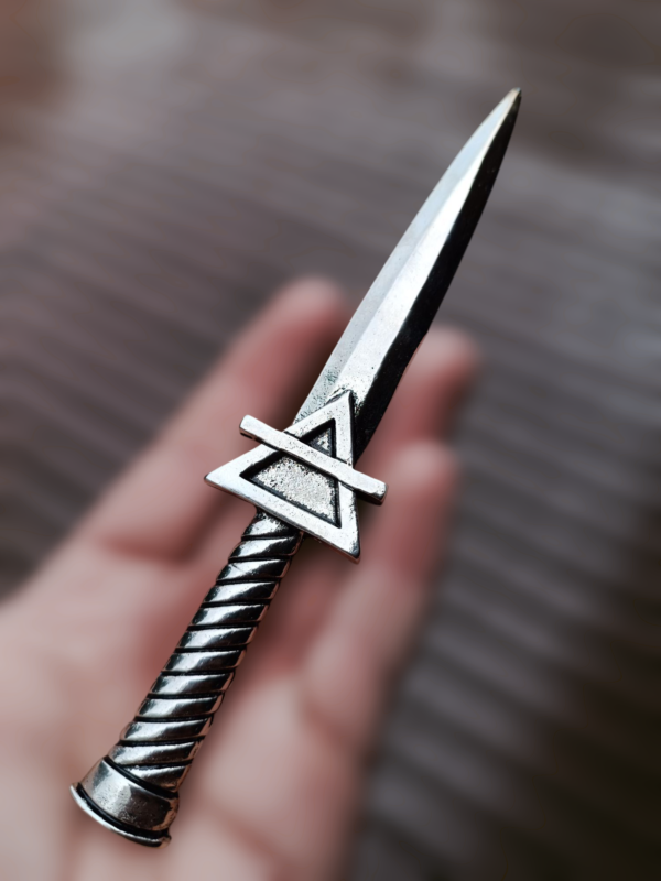 Punhal Alquimista Athame Elemento Ar (Prata) 17cm - Image 3