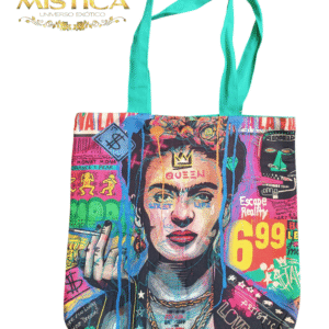 Bolsa de alça dupla tecido Frida Verde Color