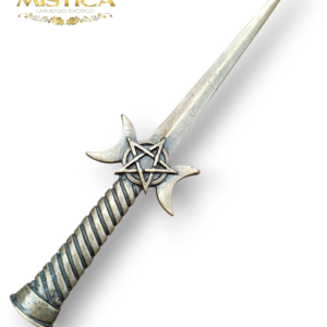 Punhal Athame Triluna 20cm Ouro velho