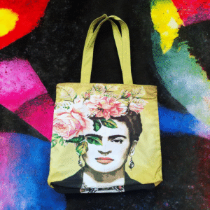 Bolsa de tecido Frida Amarelo Limão