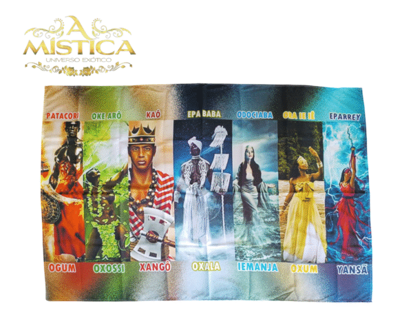 Pano Tapeçaria de Parede 7 Orixás