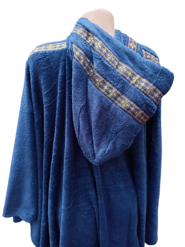 Poncho em Microfibra Azul Petróleo - Image 4