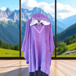 Poncho em Microfibra Lótus Violeta