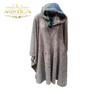 Poncho em Microfibra Verde Musgo