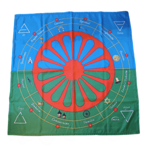 Toalha para tarot Roda Cigana