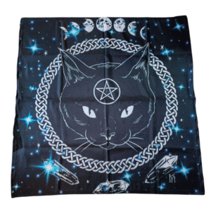 Toalha para Tarot Gato Pentagrama