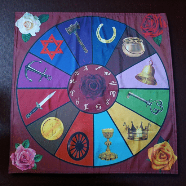 Toalha para tarot Roda Cigana Ferramentas - Image 2