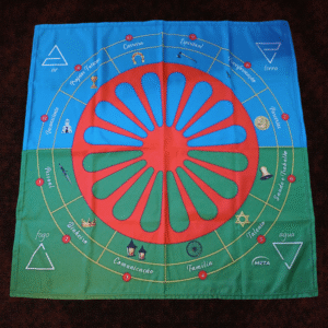 Toalha para tarot Roda Cigana