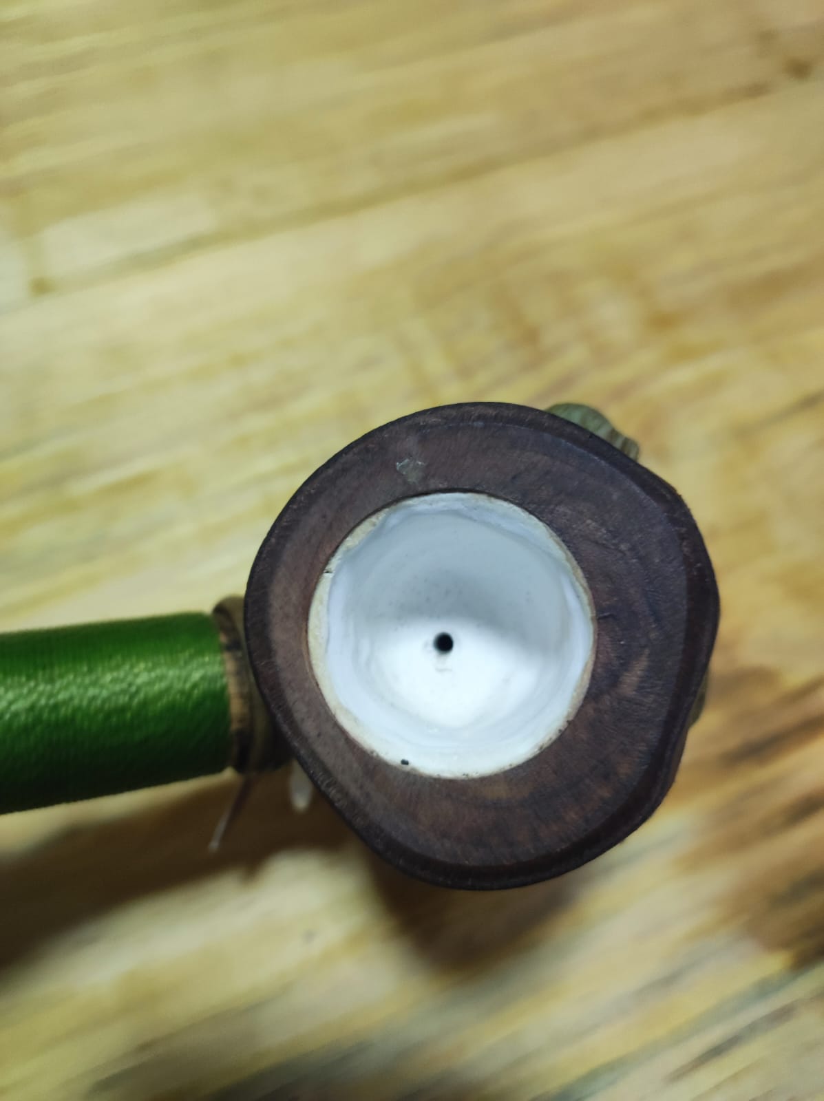 Cachimbo Xamânico Tigre Verde - Evocação da cautela, reflexão e paciência. - Imagem 4