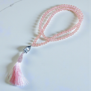 Japamala de Cristal Acrílico Rosa 108 contas